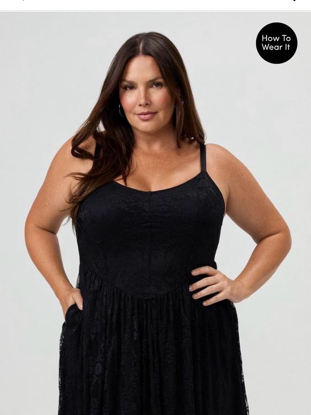 Torrid Maxi Stretch Lace Bustier Dress Deep Black Size 1X - Picture 13 of 16